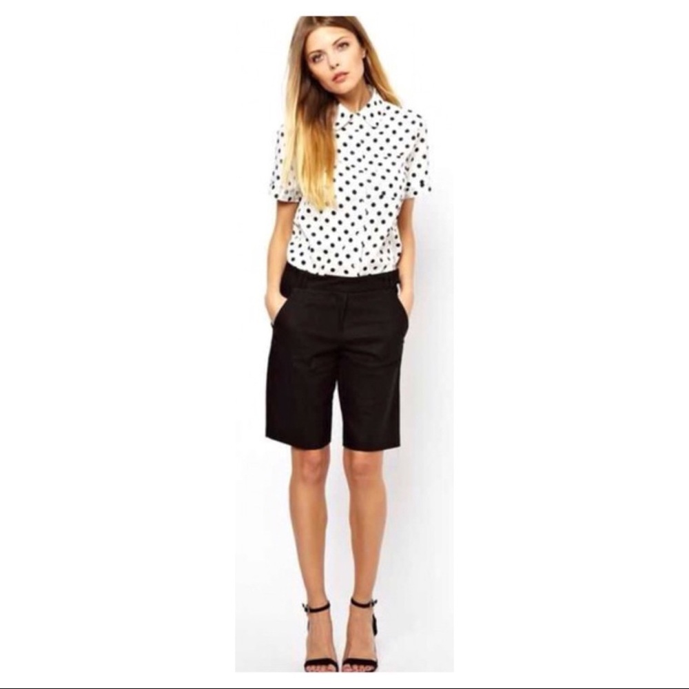 Theory Black Women's Bermuda Shorts